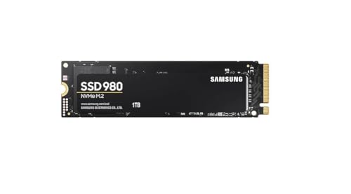 Samsung 980 1 TB PCIe 3.0 (up to 3.500 MB/s) NVMe M.2 Internal Solid State Drive (SSD) (MZ-V8V1T0BW)