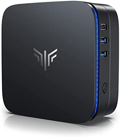 NiPoGi Mini PC, 8GB RAM 128GB SSD Ιntel Celeron J3455 Windows 10 Pro Mini Ordenador, Soporte 2.5' SSD/mSATA SSD, 2.4G+5G WiFi, Gigabit Ethernet, BT 4.2, 4K, Dual HDMI Office Mini Computadora