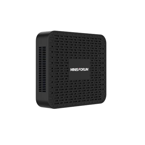 MINIS FORUM Mini PC, Intel Celeron Processor J4125 CPU de Cuatro núcleos DDR de 8 GB/SSD Mini computadora de Escritorio con Windows 10, conexión HDMI y DP, WiFi de Banda Dual, BT 5.0