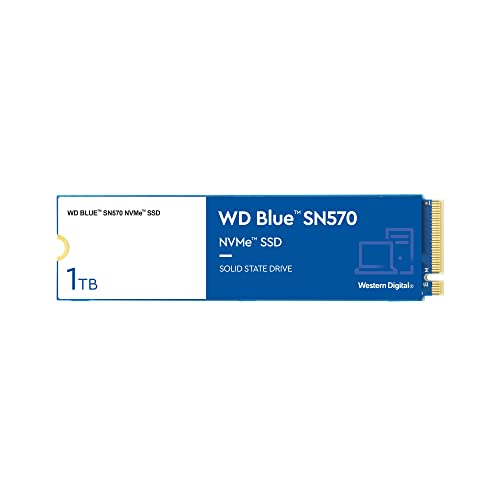 Western Digital Blue SN570 1TB - NVMe SSD, hasta 3500MB/s en lectura