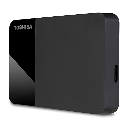 Toshiba 4TB Canvio Ready - Disco Duro Externo portátil de 2,5 Pulgadas con SuperSpeed USB 3.2 Gen 1, Compatible con Microsoft Windows 7, 8 y 10, Negro (HDTP340EK3CA)