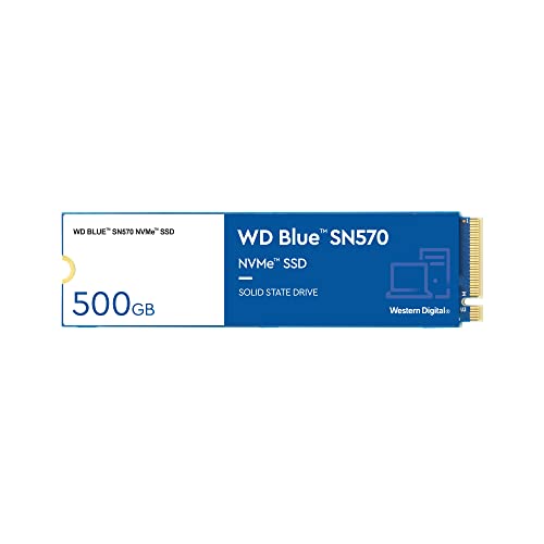 WD_BLUE SN570 500GB M.2 2280 PCIe Gen3 NVMe up to 3500 MB/s read speed