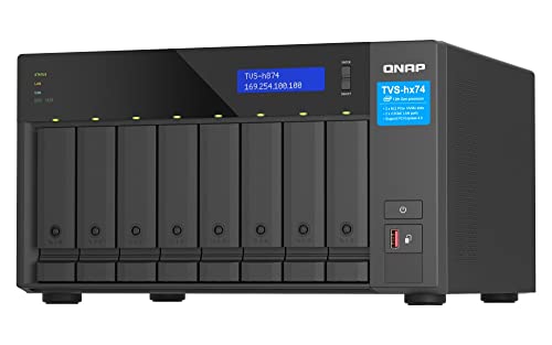 QNAP TVS-h874 NAS Torre Ethernet Negro