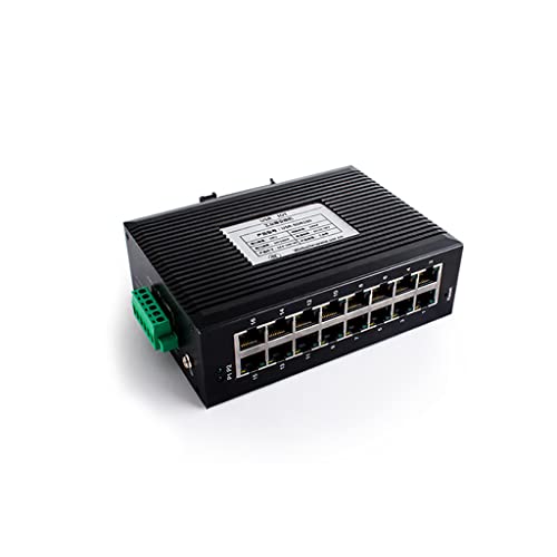 JMT USR-SDR160 Interruptores Ethernet no administrados industriales 16-LAN Puertos 10/100Mbps Tasa 10-58V Protección de Shell IP40 Montaje en carril DIN