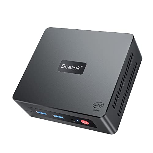 Beelink Mini PC Mini-S con 11th Gen Celeron N5095 (hasta 2,9 GHz) 8GB DDR4 128GB SSD Mini PC Ordenador de Sobremesa, Dual HDMI, WiFi 5, 4K, Gigabit Ethernet