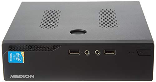 Medion S22003 MD34639 - MiniPC Ordenador de Sobremesa (Intel Core i3-5005U, 8GB RAM, 512GB SSD, Intel HD Graphics, sin Sistema Operativo) Negro