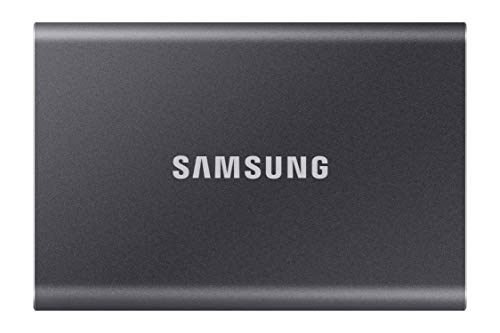 Samsung Portable SSD T7 (MU-PC1T0T/WW) 1 TB USB 3.2 Gen.2 1050 MB/s Lectura 1000 MB/s Escritura Disco duro externo para Mac, PC, smartphone y consolas de juegos, gris