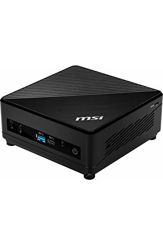 MSI Cubi 5 10M-412EU Mini PC - CPU Intel Core i7-10510U, Memoria DDR4 16GB 2666MHz, Almacenaje 1TB M.2 SSD, USB 3.2 G1 Tipo C&A, HDMI 1.4 y DP 1.2, Wi-Fi 6, Bluetooth 5.2 - Negro, Windows 11 Pro