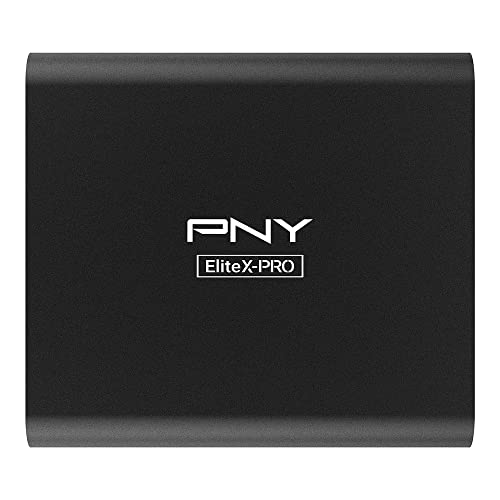 PNY CS2260 EliteX-Pro USB 3.2 Gen 2x2 SSD portátil de 1TB, Velocidad de Lectura de hasta 1.500 MB/s, Velocidad de Escritura de 1.400 MB/s