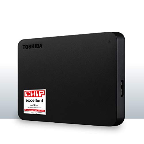 Toshiba Canvio Basics, Disco Duro, 4TB, Negro