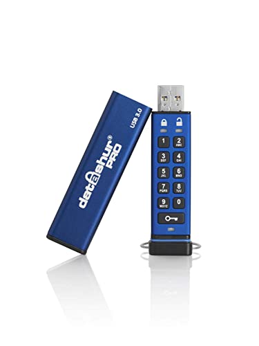 iStorage datAshur PRO 4 GB Encrypted USB Memory Stick FIPS 140-2 Level 3 Certified Password protected Dust/Water Resistant