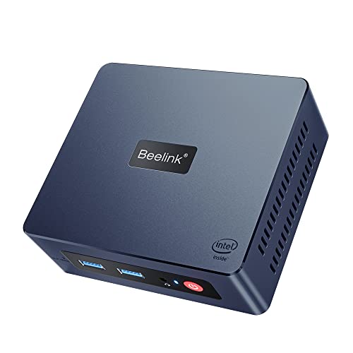 Beelink MiniS Mini PC Ordenador de Sobremesa con el Nuevo 11th Generación Jasper Lake N5095, DDR4 8GB/256GB M.2 SATA3 SSD 2280, 2.4 + 5.8GHz WiFi, Dual HDMI, 1000Mbps LAN, BT 4.0