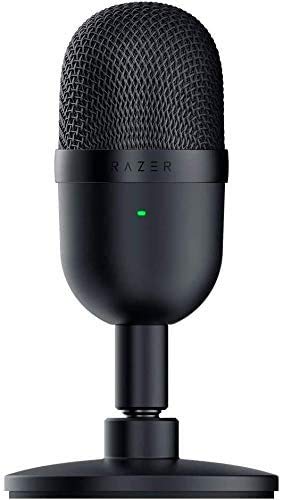 Razer Seiren Mini - Micrófono compacto para USB para streaming, (compacto con patrón polar supercardioide, soporte inclinable, amortiguador integrado) Negro