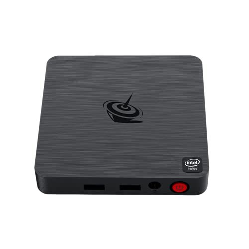 Beelink Mini PC T4 Pro Windows 10 Pro Mini Ordenadores de Sobremesa Procesador Intel N3350 (hasta 2,4 GHz) Soporte 4K Dual HDMI Output /BT4.0