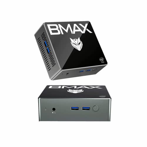 BMAX Mini Pc 8GB DDR4 256GB SSD B2Pro Windows 11 Pro Gemini Lake J4105 Supports 4K Dual HDMI Output Dual Screen Display Mini Computer Desktop Processore Gigabit Ethernet Quad Core Micro PC