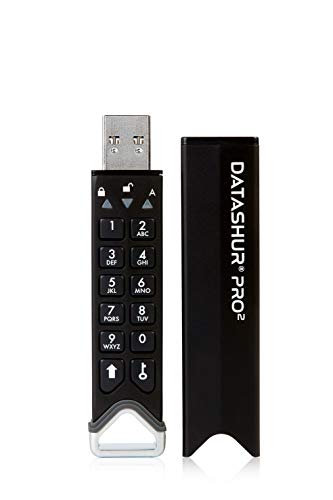 iStorage datAshur PRO2 32 GB Secure Flash Drive FIPS 140-2 Level 3 Certified Password protected Dust/Water-Resistant