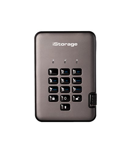 iStorage diskAshur PRO2 SSD 2TB | Disco Duro de Estado Sólido | FIPS Nivel 2 | Resistente al Polvo/Agua | Cifrado Hardware. IS-DAP2-256-SSD-2000-C-G