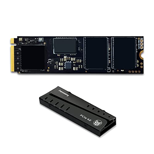 fanxiang S770 2TB PCIe 4.0 NVMe M.2 SSD Unidad Interna de Estado sólido-con disipador de Calor, configurar DRAM, hasta 7300 MB/s, Compatible con PS5, computadora portátil, computadora de Escritorio