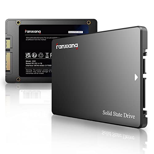 Fanxiang S101 500 GB SSD SATA III - Unidad de estado sólido interna de 6 Gb/s de 2,5 pulgadas, velocidad de lectura de hasta 550 MB/s, compatible con ordenadores de escritorio y portátiles (negro)
