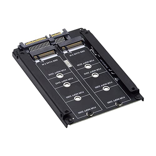 NFHK Dual NGFF B+M Key M.2 SSD Card JOBD Raid0 Span Bridge a 2.5 pulgadas SATA Combo HDD Unidad de disco
