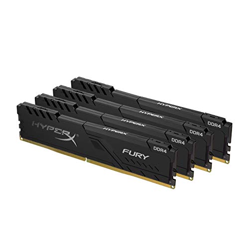 HyperX FURY Black HX426C16FB3K4/128 Memoria RAM 128GB Kit*(4x32GB) 2666MHz DDR4 CL16 DIMM