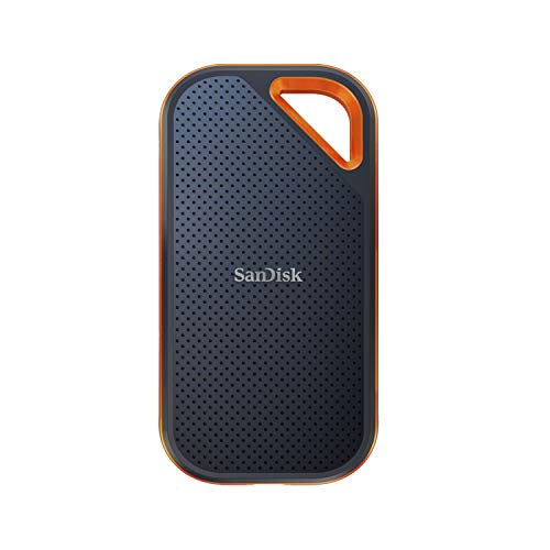 SanDisk Extreme PRO SSD portátil de 4 TB - NVMe, USB-C, cifrado por hardware, hasta 2000MB/s, resistente al agua y al polvo