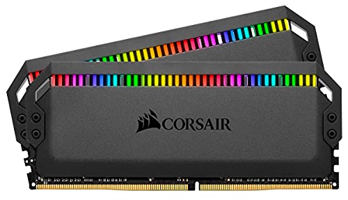 Corsair Dominator Platinum Memoria RAM de 32 GB, 2 x16 GB,3600 MHz,PC4-28800, C18, 1,35 V, AMD, Negro