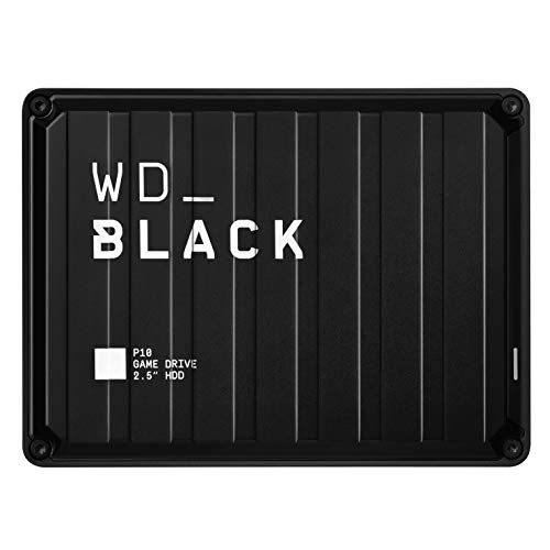WD BLACK P10 Game Drive de 5 TB para llevar tu colección de juegos de PC/Mac o PlayStation allí donde vayas, Color negro
