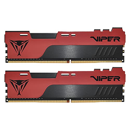 Patriot Memory Viper Elite II DDR4 4000 32GB (2x16GB) C20 Kit de Memoria Gamind de Alto RendimientoRAM XMP 2.0 Negro/Rojo