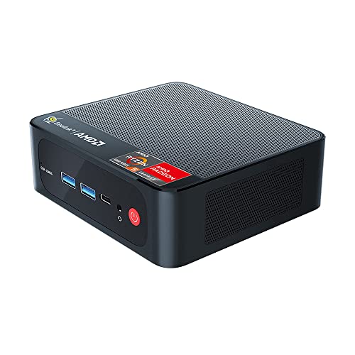 Beelink SER5 Mini PC, Mini Ordenador con AMD Ryzen 5 5500U (6C/12T hasta 4.0Ghz), 16G DDR4+500GB NVMe M.2 2280 SSD, 1000Mbps, WiFi 6, BT 5.2, Dual HDMI, Type-C, 11Pro
