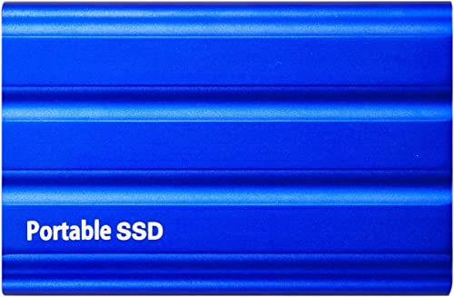 YUHANG 4TB portátil SSD externo disco duro USB 3.1 USB-C Hard Drive External Solid State Drive SSD 3-Year Warranty Reliable Backup for Gaming, Students, Professionals (4TB, Blue)