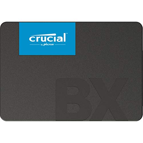 Crucial BX500 CT480BX500SSD1 de 480 GB hasta 540 MB/s, SSD interno, NAND 3D, SATA, 2,5 pulgadas, negro