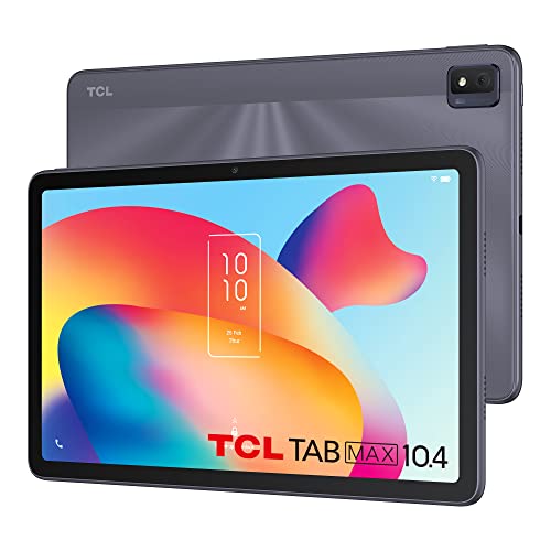 TCL TABMAX 10.4, Tablet Android 10,36 Pulgadas con 6 GB + 256 GB Ampliable a 512 GB, Full HD 2K Display, 8000 mAh, cámara 13 MP + 8 MP, Wi-Fi Tablet Android 11, Snapdragon 665 (sin Funda)