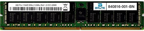 Brute Networks 840816-001-BN - 8GB DDR4-2133Mhz 2Rx8 ECC UDIMM (compatible con OEM PN# 840816-001)