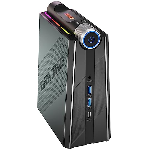 Mini PC Gaming NiPoGi AM08PRO AMD Ryzen 7 7735HS(hasta 4,75 GHz) Banda Dual 32GB DDR5 512GB M.2 NVme/SATA Ordenadores de sobremesa 3 Modo Windows 11 Pro PC Towers 4K Triple Pantalla/WiFi 6/HDMI+Type-C