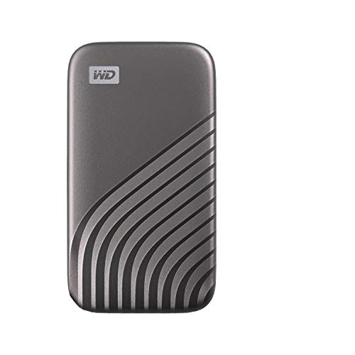 WD 4TB My Passport SSD, tecnología NVMe, USB-C, Velocidad de Lectura hasta 1050MB/s &, Funciona con PC, Xbox, Playstation, Gris