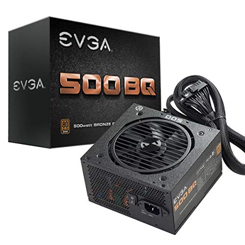EVGA 500 BQ, 80+ BRONZE 500W, Semi...