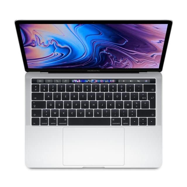 (2018) Apple MacBook Pro 15, Core i7 16Go 256Go SSD Retina TouchBar Touch ID, (MR932FN/A) - Azerty French - Silver (Reacondicionado)