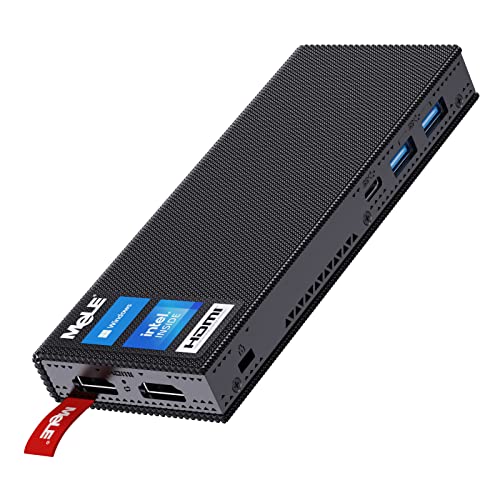 Mele PCG02 Pro Mini PC Stick Windows 11 Pro Celeron N5105(hasta 2.9GHz) 8GB 256GB Micro Ordenador de Sobremesa Pequeño sin Ventilador con Gigabit Ethernet WiFi 6, BT5.2, Dual 4K HDMI, VESA