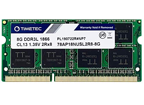 Timetec Hynix IC DDR3L 1866 MHz PC3-14900 sin búfer, sin ECC, 1.35 V CL13 de un Solo Rango de 204 Pines SODIMM (1866Mhz 8GB(Synology))