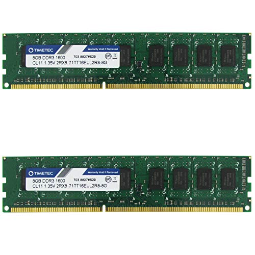 Timetec Hynix IC UDIMM Server Memory Ram Module Upgrade (1600Mhz 16GB Kit(2x8GB))